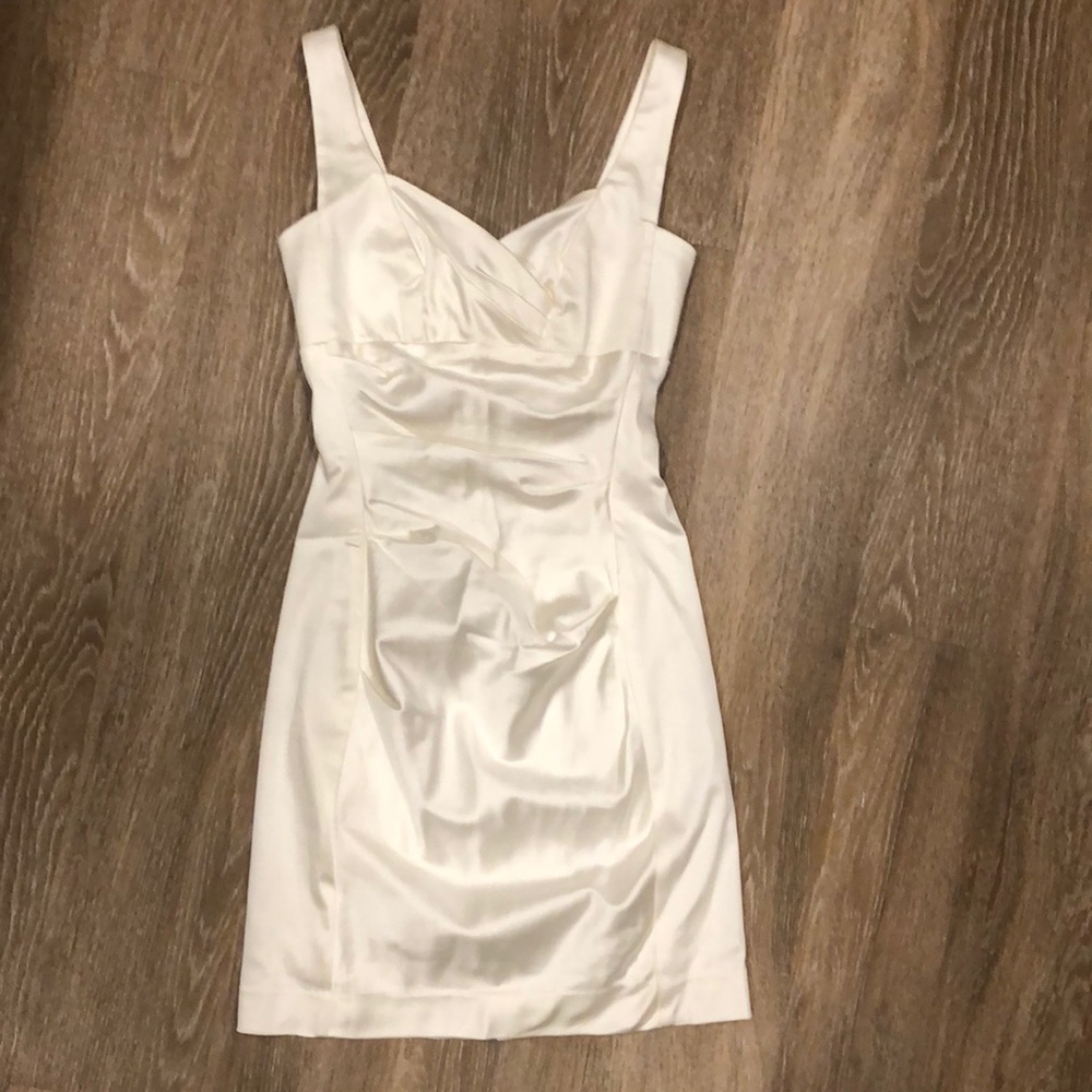 Boston Proper Ivory Fitted Dress